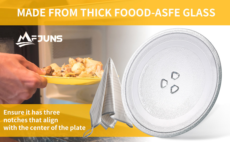 MFJUNS 9.6" / 24.5cm Microwave Plate Replacement