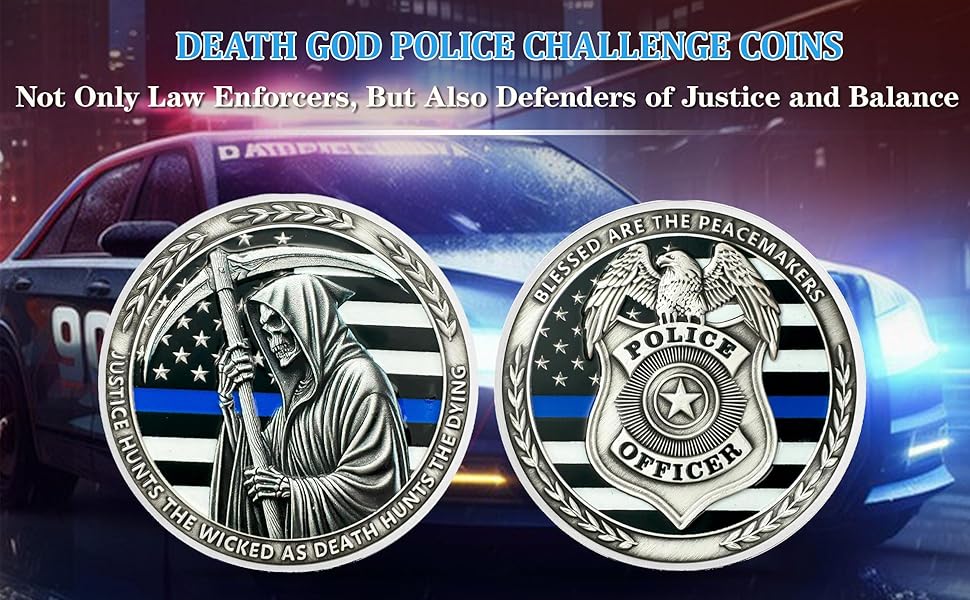 death god police challenge coin