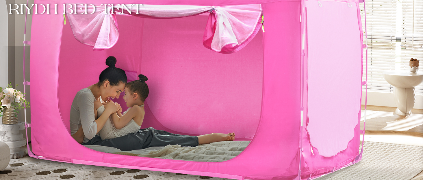 Bed Tent Twin Privacy Tent Portable Bed Canopy for Indoor Use 