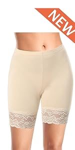 lace slip shorts under dresses