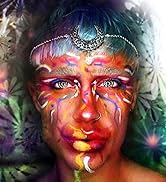 Yalice Punk Crescent Moon Head Chain Crystal Headband Vintage Hair Acessories for Women and Girls