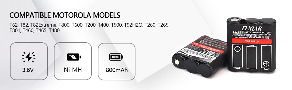 Amazon.com: YUTSUJO (4-Pack) 3.6V 800mAh Ni-MH Battery