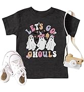 Toddler Halloween Shirt Let's Go Ghouls T-Shirt Kids Spooky Seaon Shirt Boys Girls Halloween Grap...