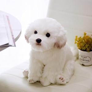 ハンサ　ぬいぐるみ 犬 イヌ いぬ　マルチーズ　ホワイト　no.17 ハンサ ぬいぐるみ 犬 イヌ いぬ マルチーズ ホワイト no.17