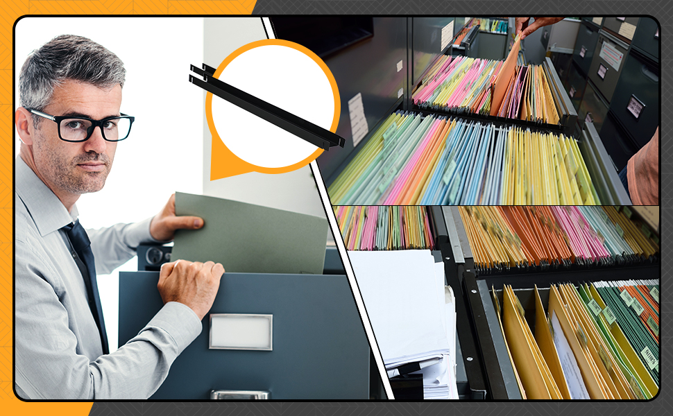 Peryiter Front to Back Rails Lateral Drawer Hanging File