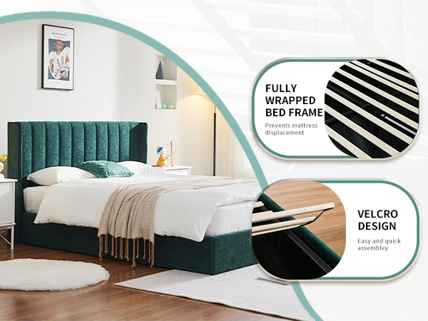 Amazon.com: YUHUASHI Queen Size Hydraulic Storage Bed