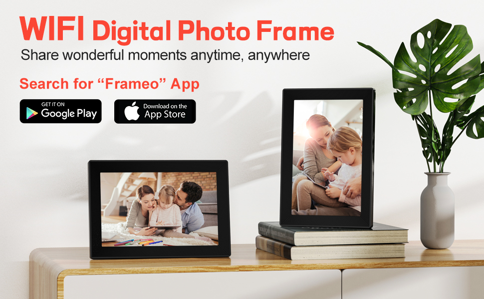 Cozion Digital Photo Frame 10.1 Inch Electronic Photo Frame with 16 GB