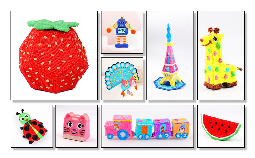 32 Colors 3D Pen Filament 1.75mm PLA, Each Color 20 Feet, Total 640 Feet 3D Pen Filament Refills 3D Printing Pen Refills with High-Precision Diameter Not Compatible with 3Doodler Pen 15 3d printer filament