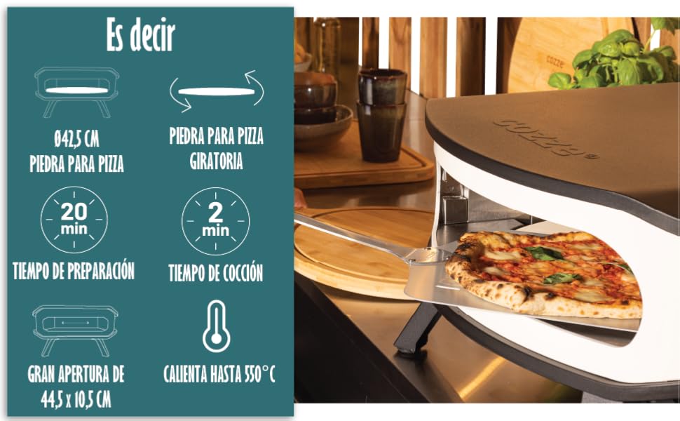 Horno para pizza a gas de Cozze