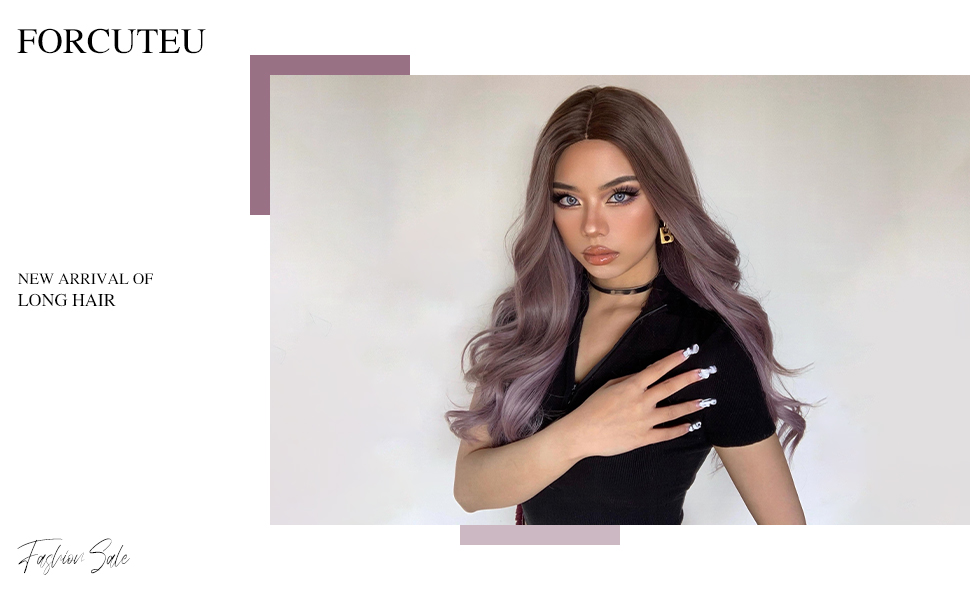 purple wig for women