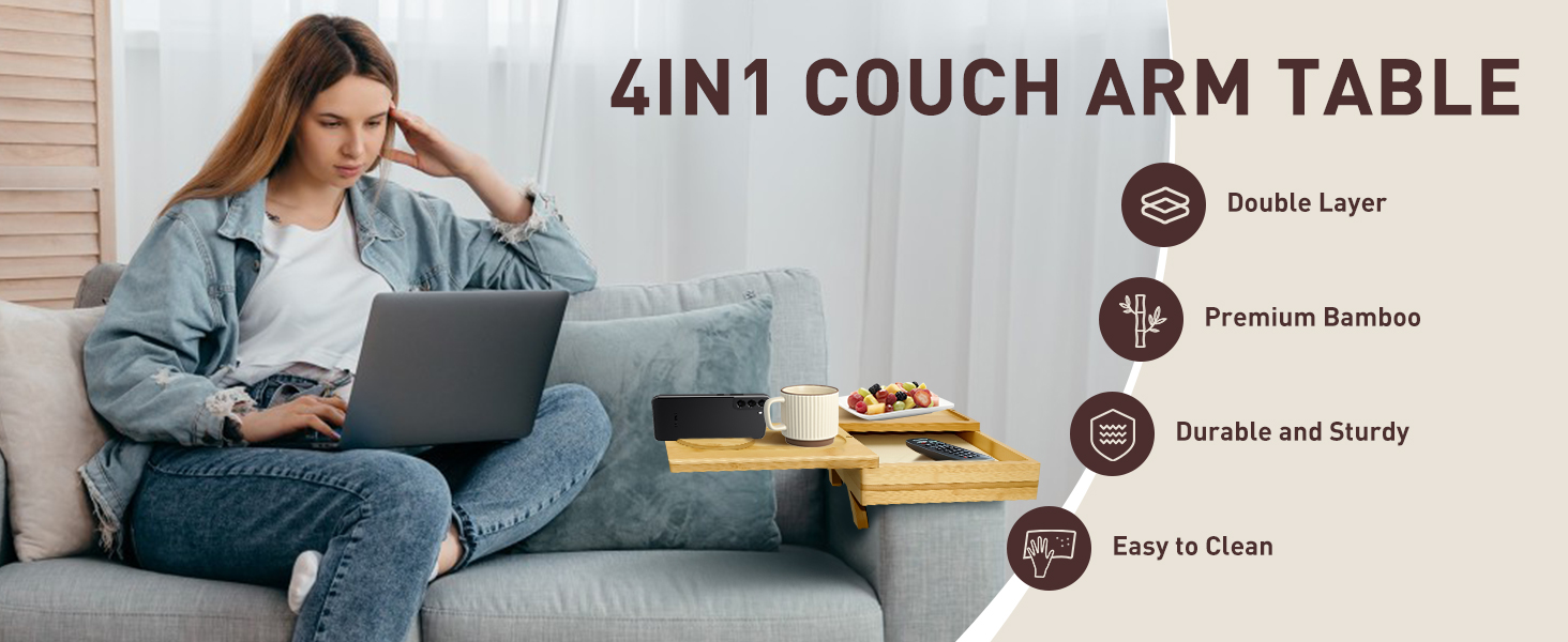 4in1 Couch Arm Tray