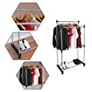 Double Pole Cloth Rack 4 Double Pole Cloth Rack