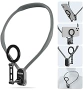 �շ�����������° Upgraded Max Magnetic Neck Mount for Phones, Neck Phone Holder POV/Vlog Selfie Mount Han...