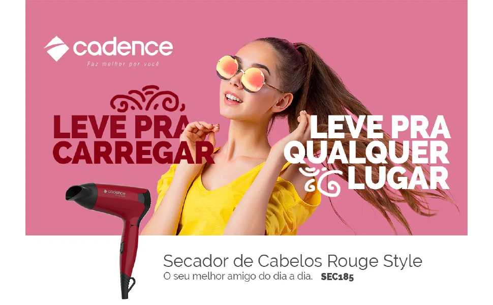 Secador de Cabelos Cadence Rouge Style - Bivolt