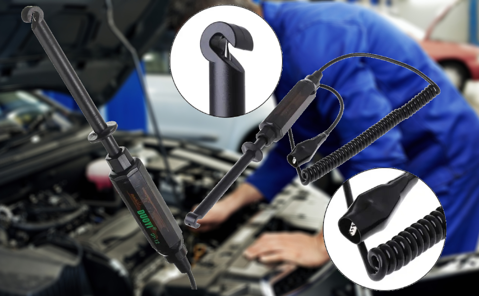 Automotive Tester 6V/12V/24V Circuit Tester with Hook Probe Indicator