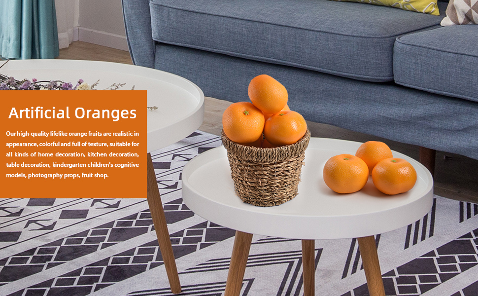  6 PCS Artificial Oranges Set