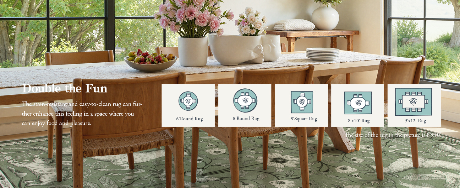 rugs for dining room