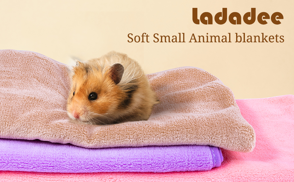 Ladadee 12 Pack Guinea Pig Cage Blanket, Fleece Rabbits