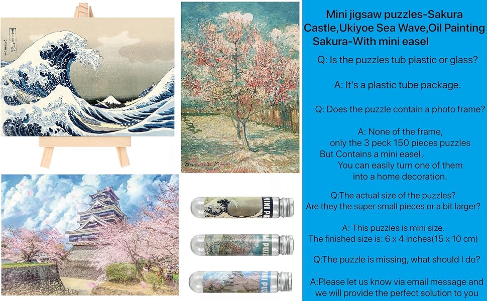 Amazon.com: Small Jigsaw Puzzles for Adults 150 Pieces Mini
