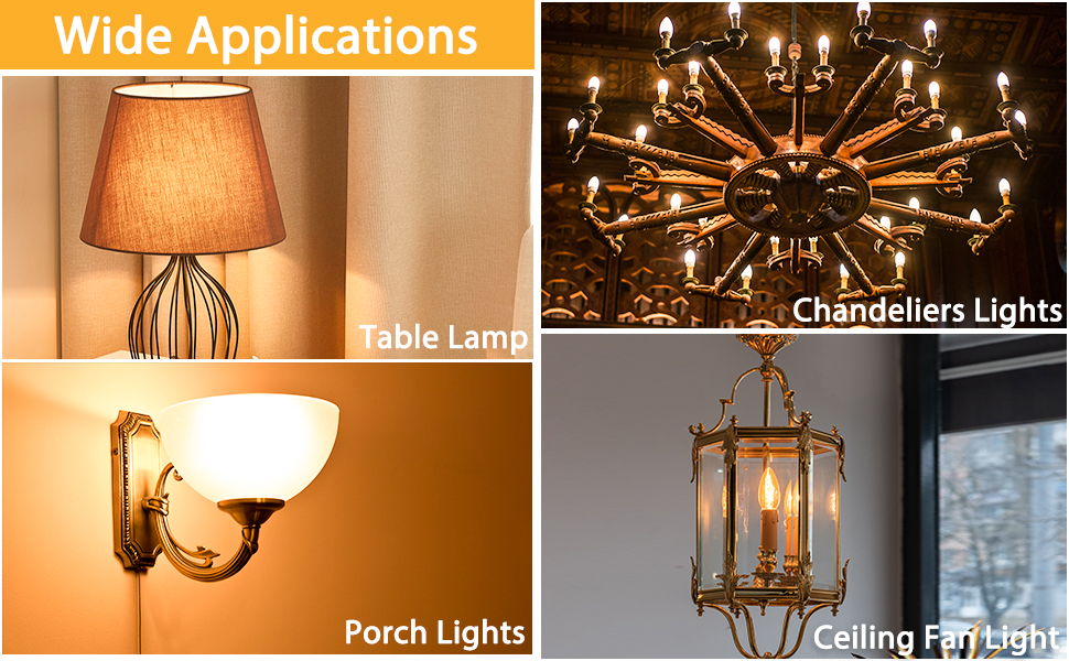 Bonlux E14 28W Halogen Candle Light Bulbs, Small Screw Candle Bulb Dimmable, 10 Pack Screw in