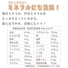 Amazon.co.jp: ジュゲン 超還元イヤシロソルト 20g 国産 竹塩