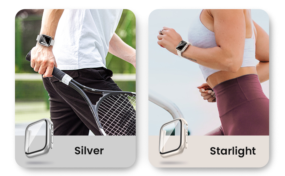 [2 in 1] Goton for Waterproof Apple Watch Screen Protector