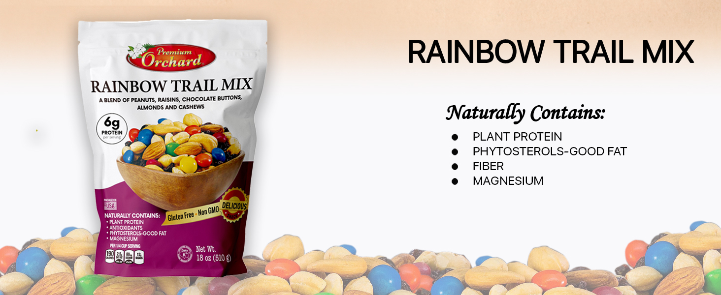 Mixed nuts Premium Orchard Rainbow trail mix