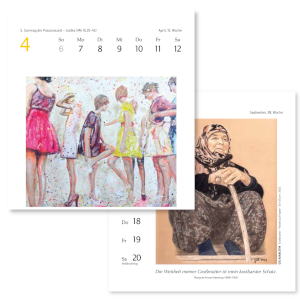 Frauen-Kalender 2025: Mit 53 Bildern von 40 Künstlerinnen inklusive 11