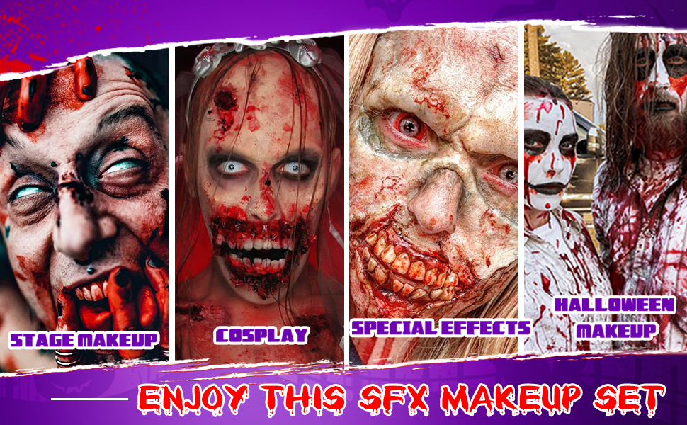 Fake blood and liquid latex