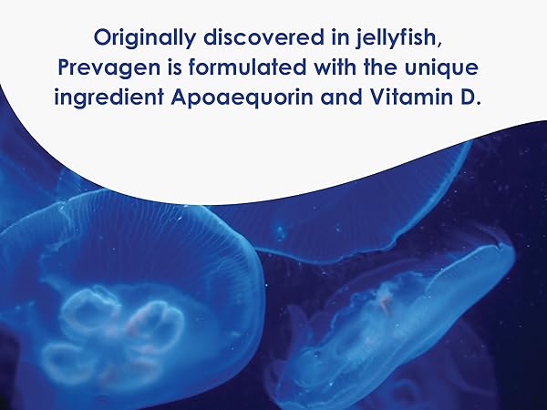 Originally discovered in jellyfish Prevagen is formulated with the unique ingredient apoaequorin