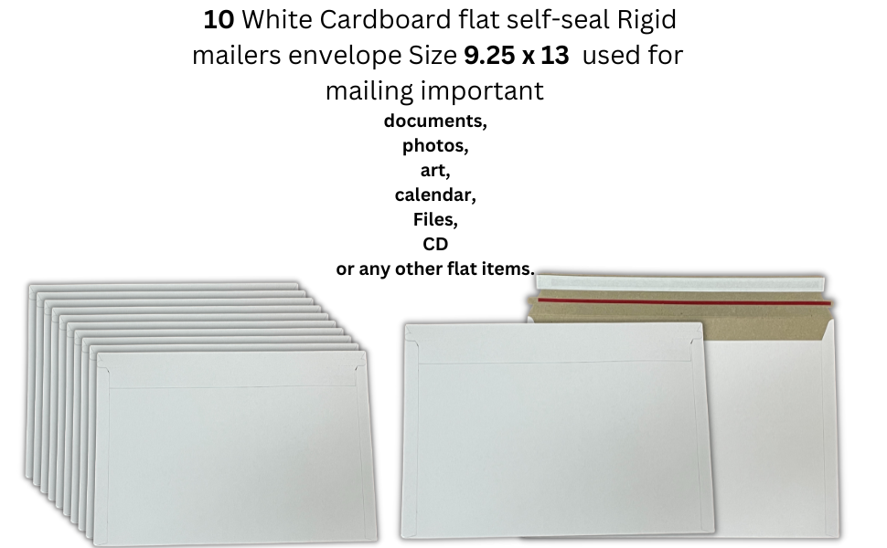 Rigid Mailers Envelope for Photos, Pictures, Prints