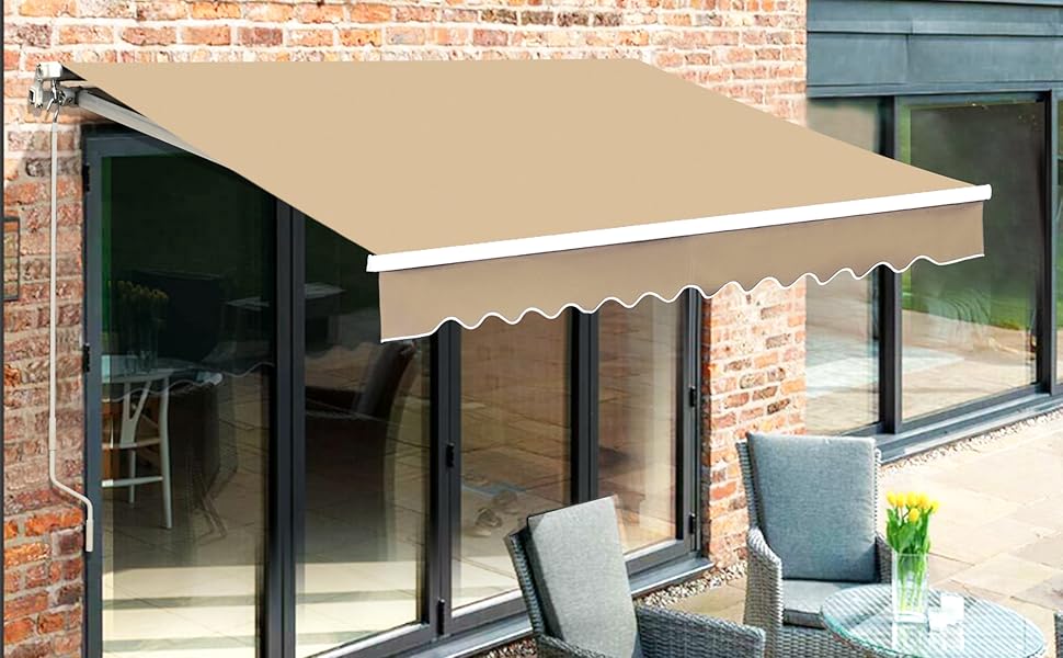 Patio Awning 12x10 Feet Fabric Replacement Sunshade