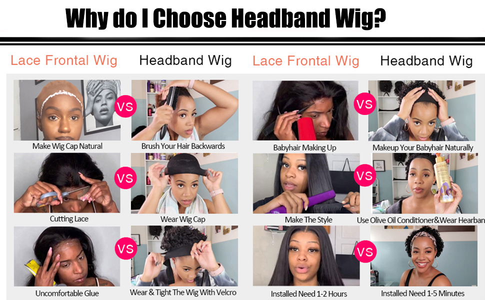 why do i choose headband wig