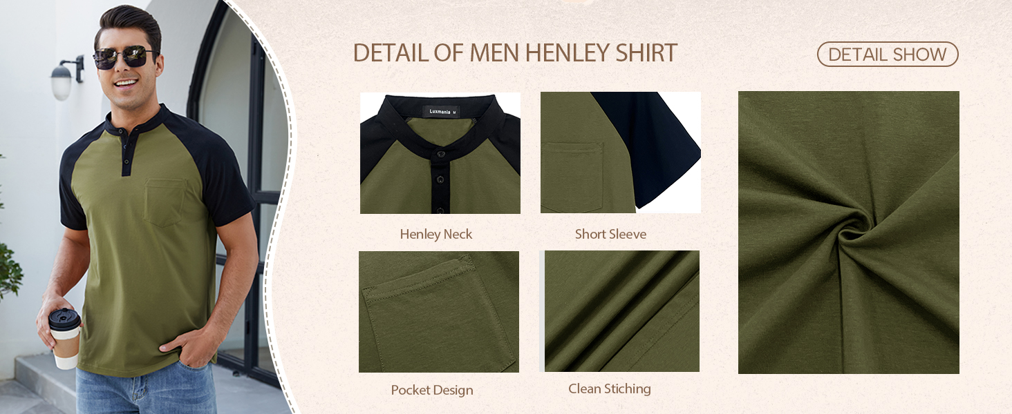 MEN HENLEY SHIRT