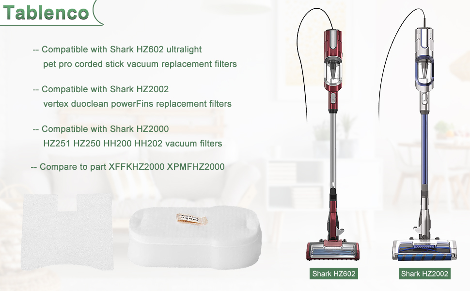 for Shark HZ602 Filter Replacement Ultralight Pet Pro