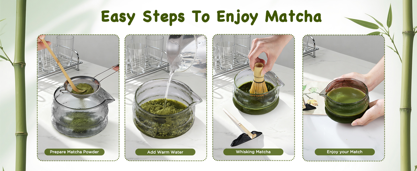 bamboo whisk for matcha tea