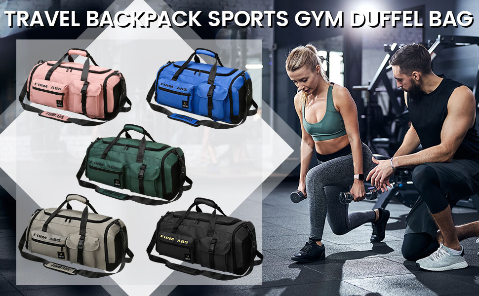 Gym Duffle Bag WaterResistant Travel Duffel Bag for Men & Women Large