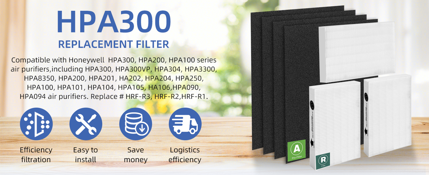 HPA300 HEPA Filter Replacement for Honeywell Air Purifier