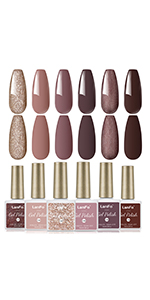 Nude Gel Nail Polish Brown Gel Nail Polish