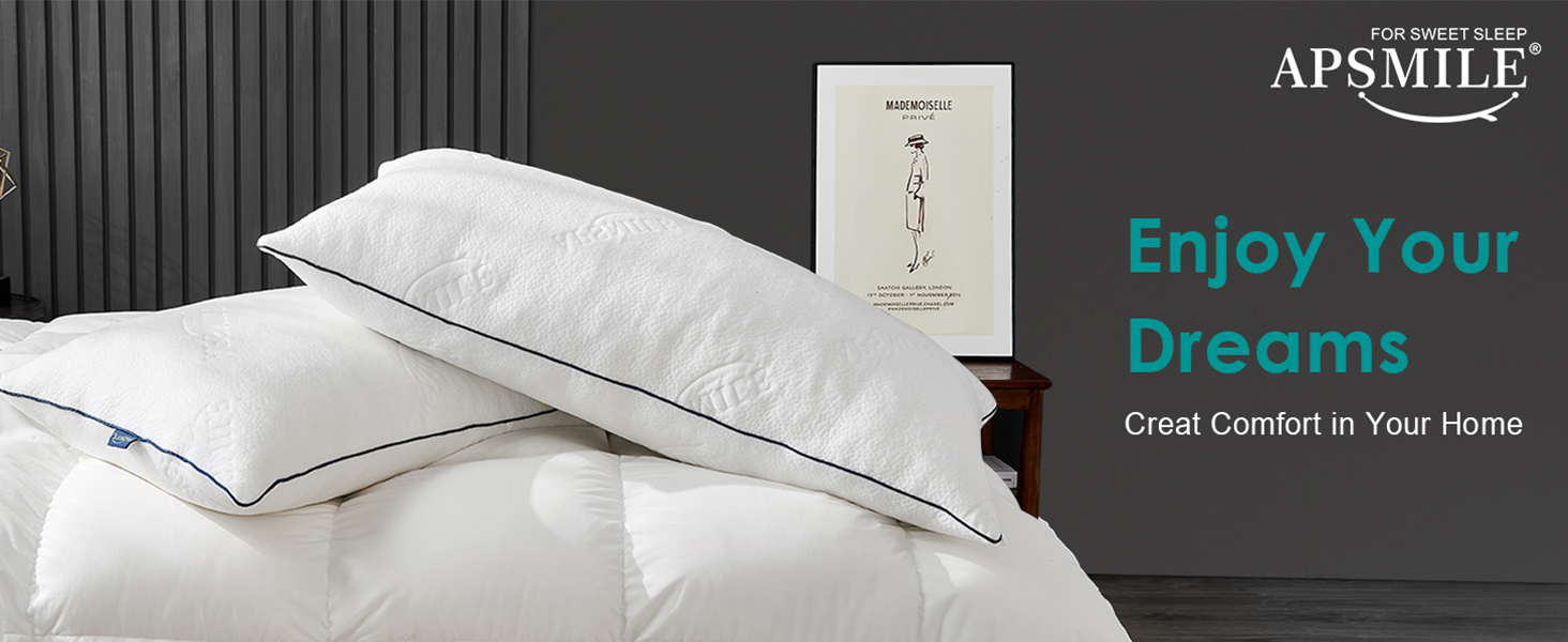 APSMILE Adjustable Shredded Memory Foam Pillows, Luxury