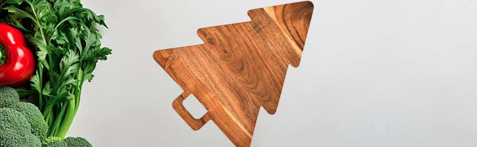 Acacia wood Tree shape cutting Board