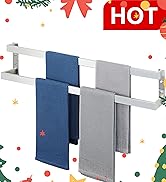 Alise Double Towel Bar 32", SUS304 Stainless Steel Towel Racks for Bathroom Wall Mounted, Space S...