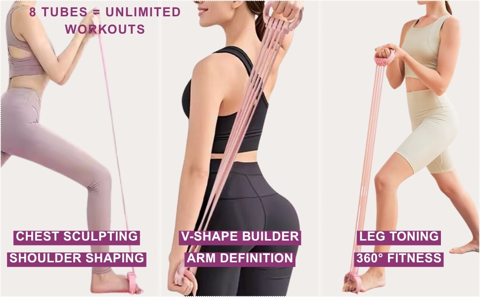 Exercise Resistance Bands, Adjustable Chest Expander