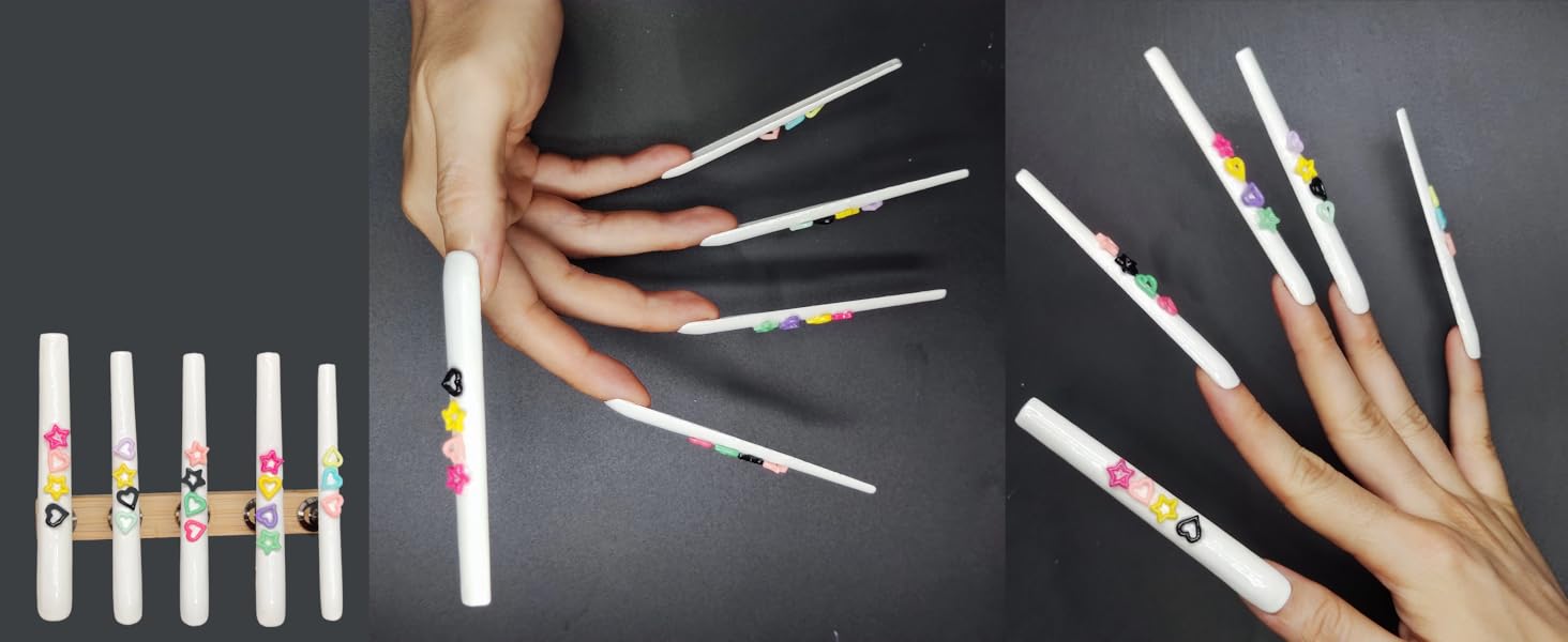 extra long square nails full cover