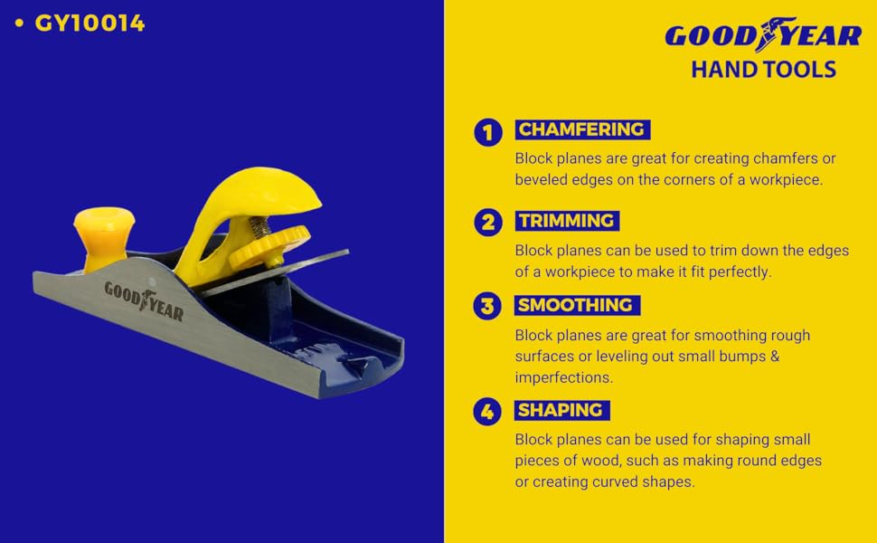 Goodyear Block Plane, Block Planes For Woodworking, Metal Block Plane