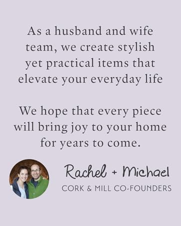 a note from rachel and michael cork & mill co-founders