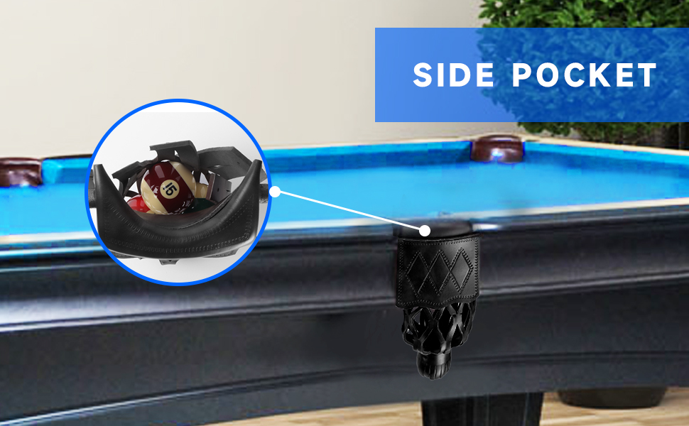 GSE Set of 6 Heavy Duty PU Leather Billiard Pool Table