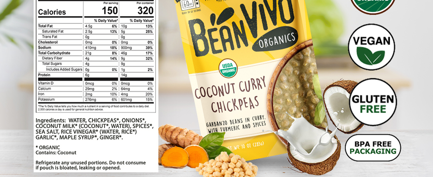 코코넛 카레 병아리콩