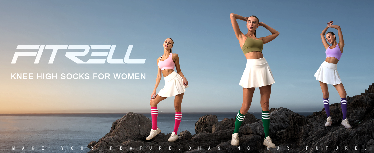 Knee high socks for women