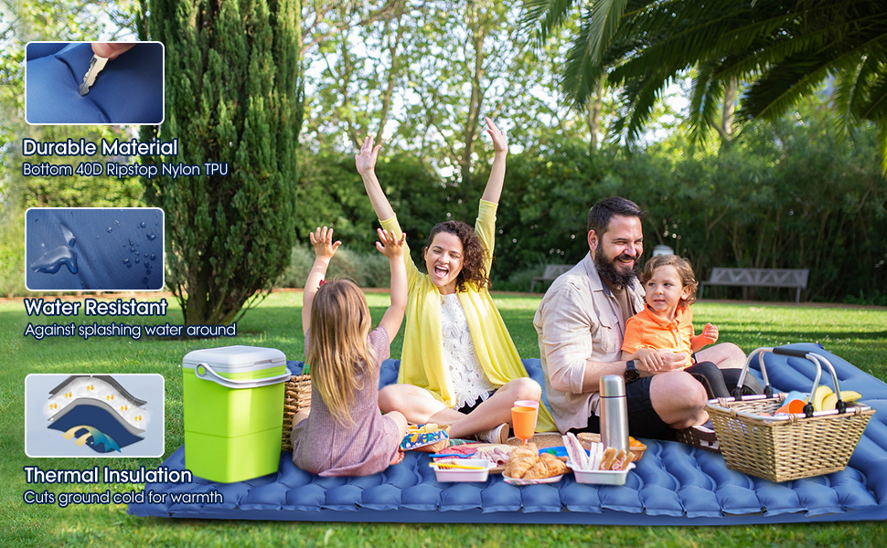 WOLNOBK Camping Sleeping Pads Self Inflating 77’’x26’’x3